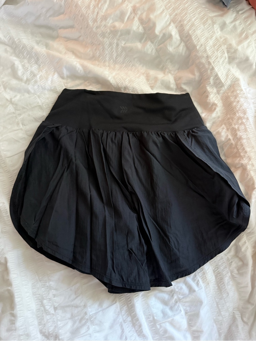 all in motion Black Pleated Active Skort